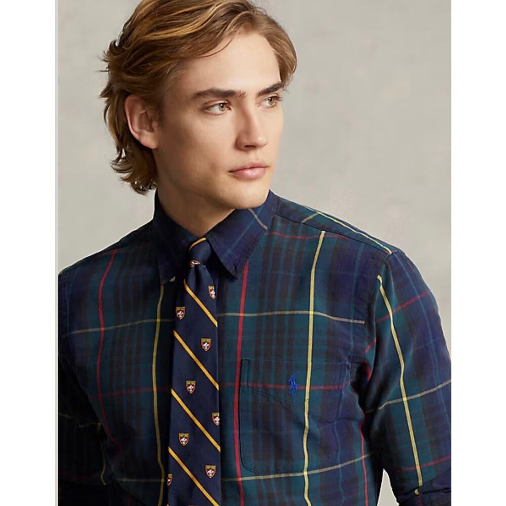 Ralph Lauren Classic Fit Oxford Button Down Shirt Tartan Plaid Mens Size XL